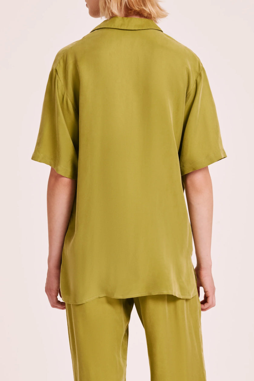 Lucia Cupro Shirt | Pickle