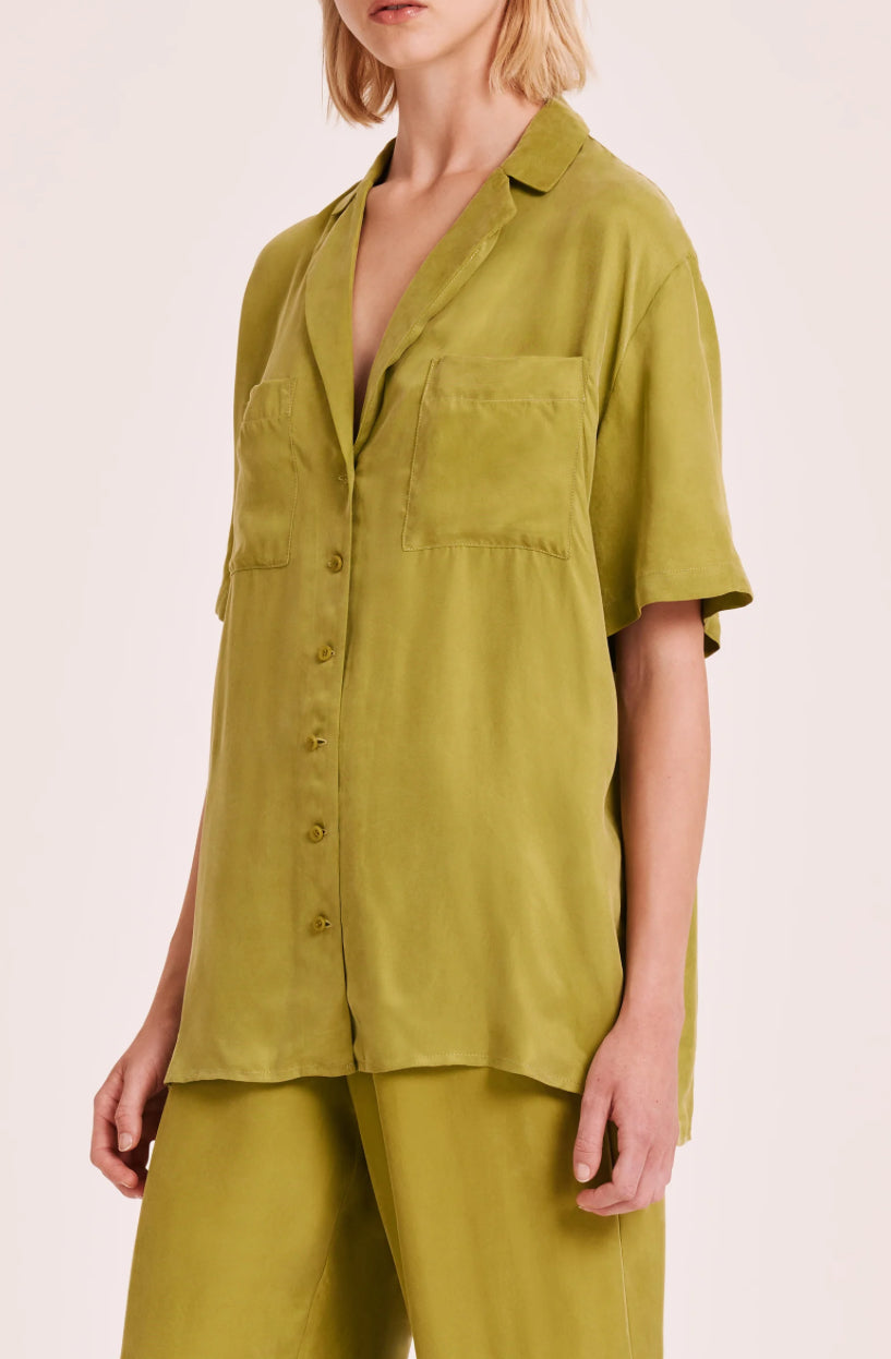 Lucia Cupro Shirt | Pickle