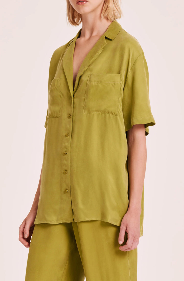 Lucia Cupro Shirt | Pickle