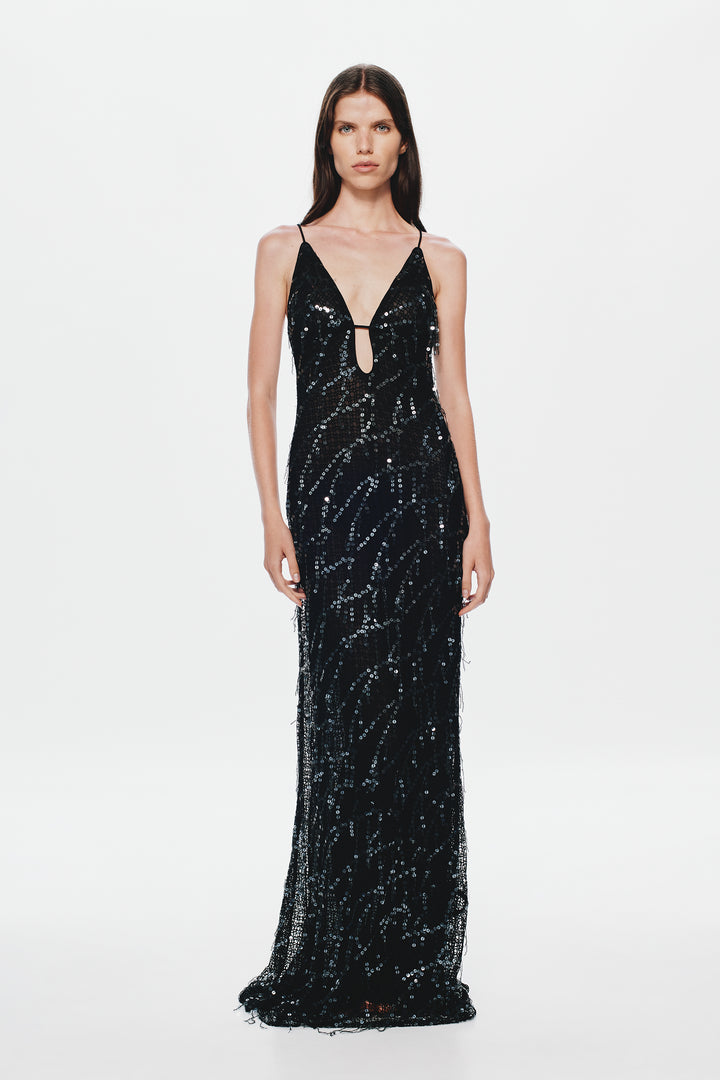 Onyx Sequin Dress