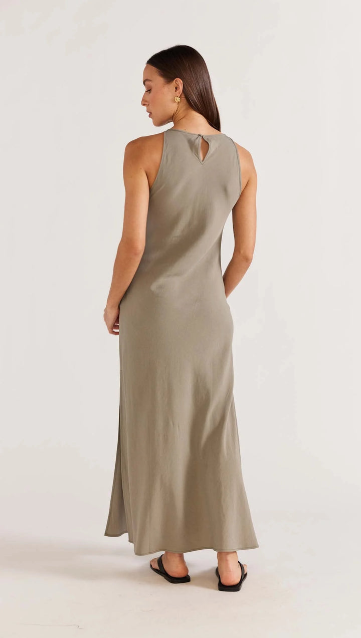 Olina Bias Midi Dress