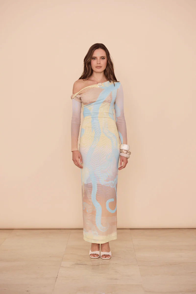 Impression Long Sleeve Dress