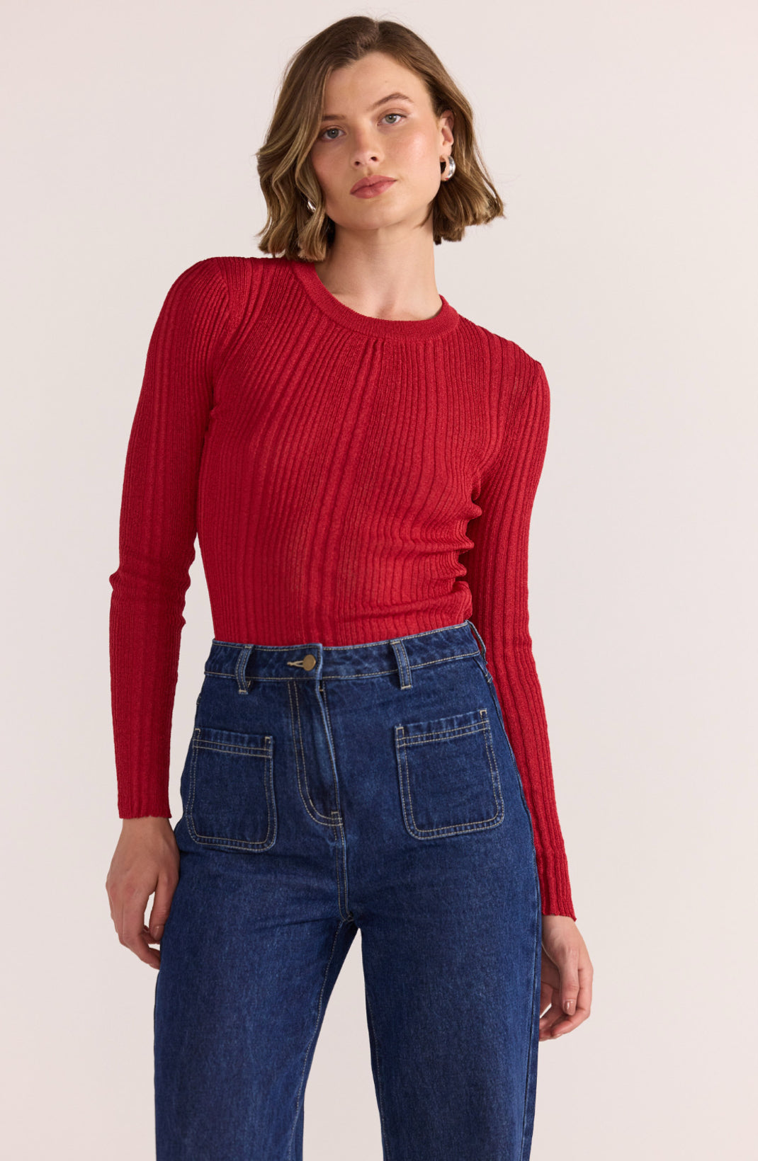Luna Ribbed Knit Top