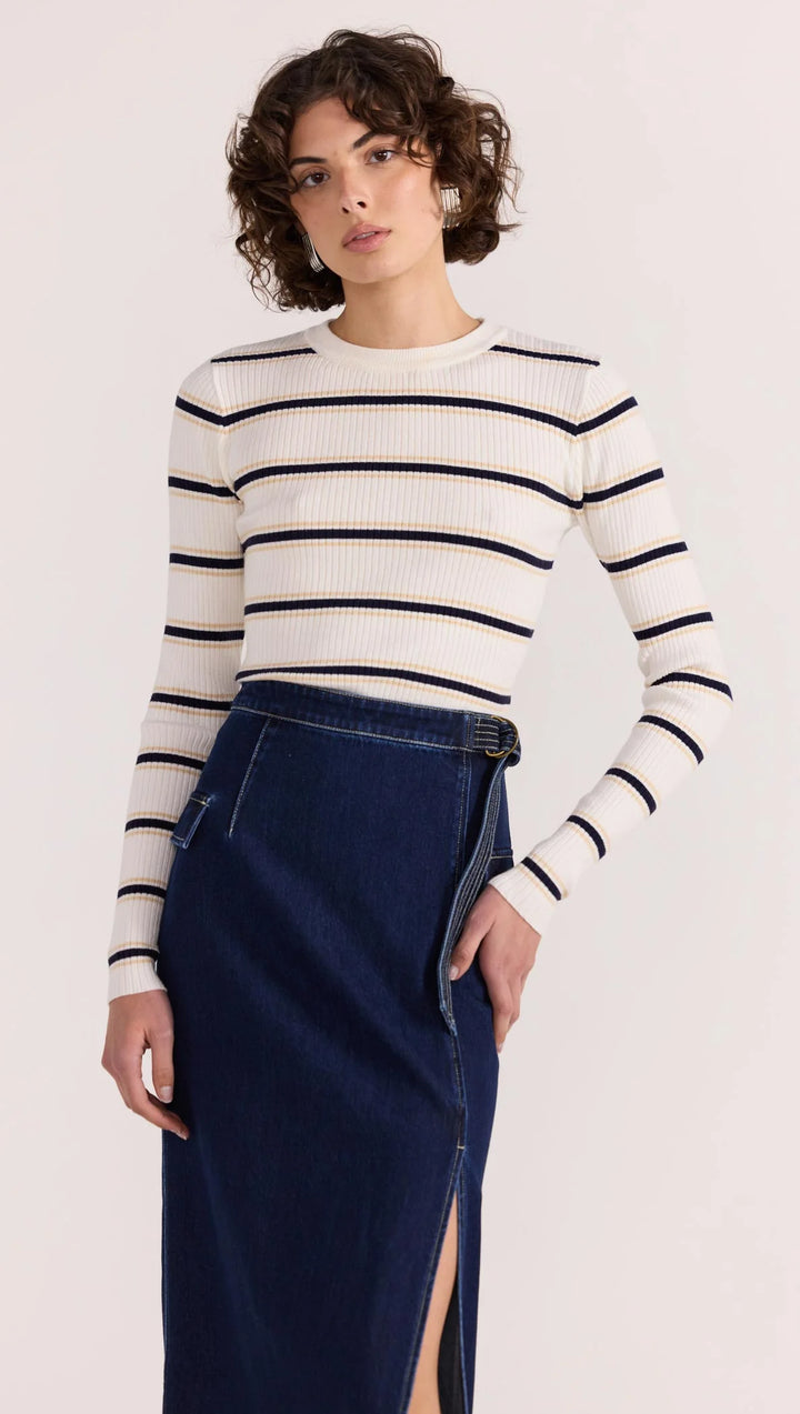 Camille Stripe Knit Top