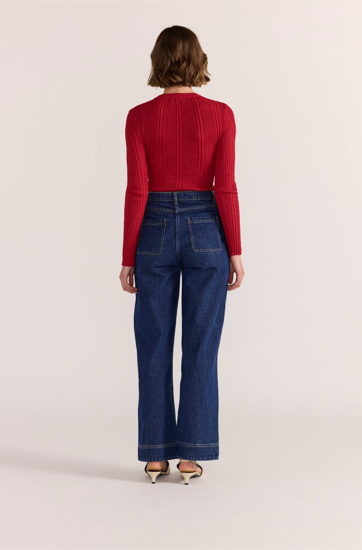 Luna Ribbed Knit Top