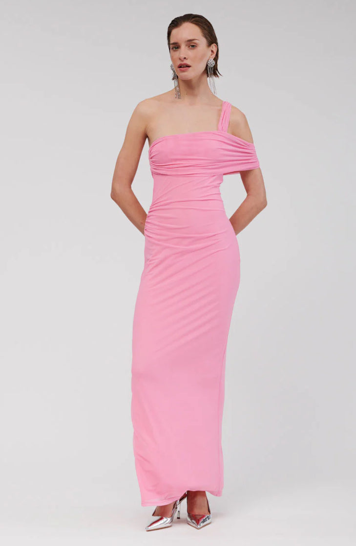 Christy Pink Off Shoulder Maxi