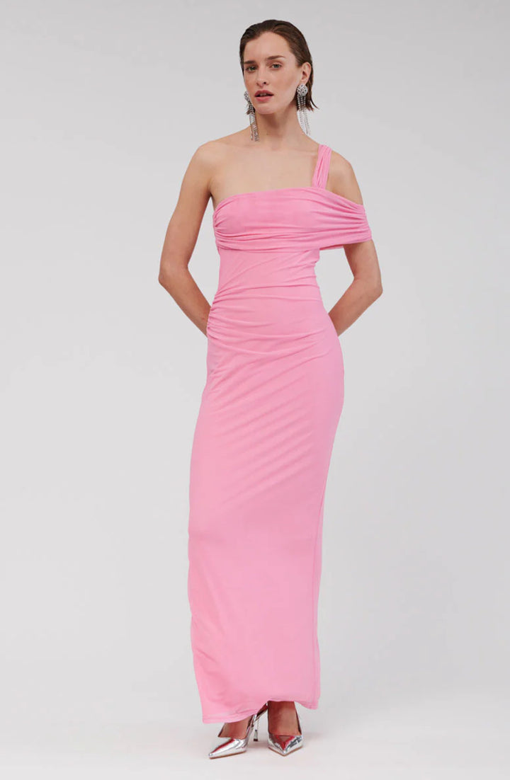 Christy Pink Off Shoulder Maxi