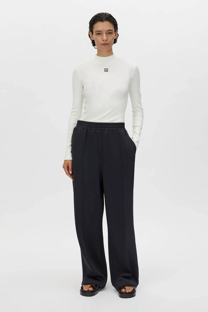 Nora Rib Long Sleeve Top | Soft White