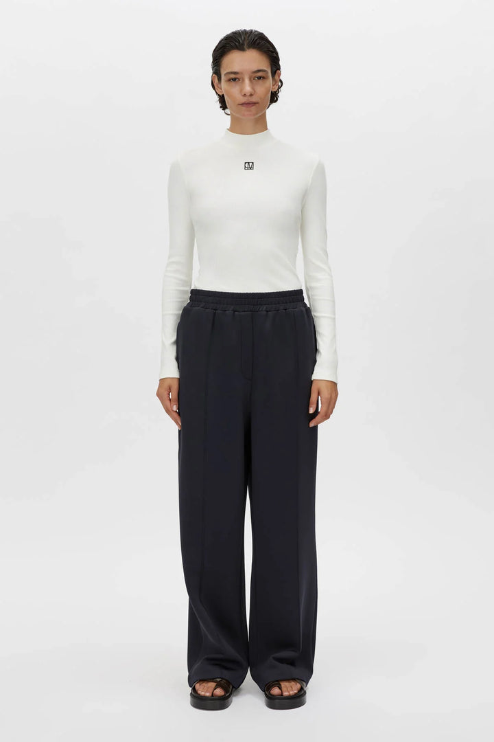 Nora Rib Long Sleeve Top | Soft White