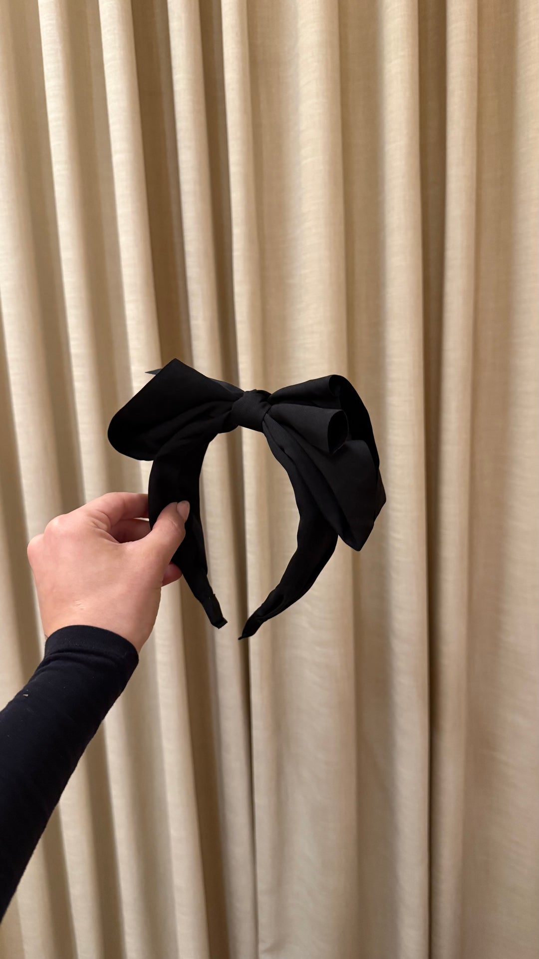 Black Bow Headpiece