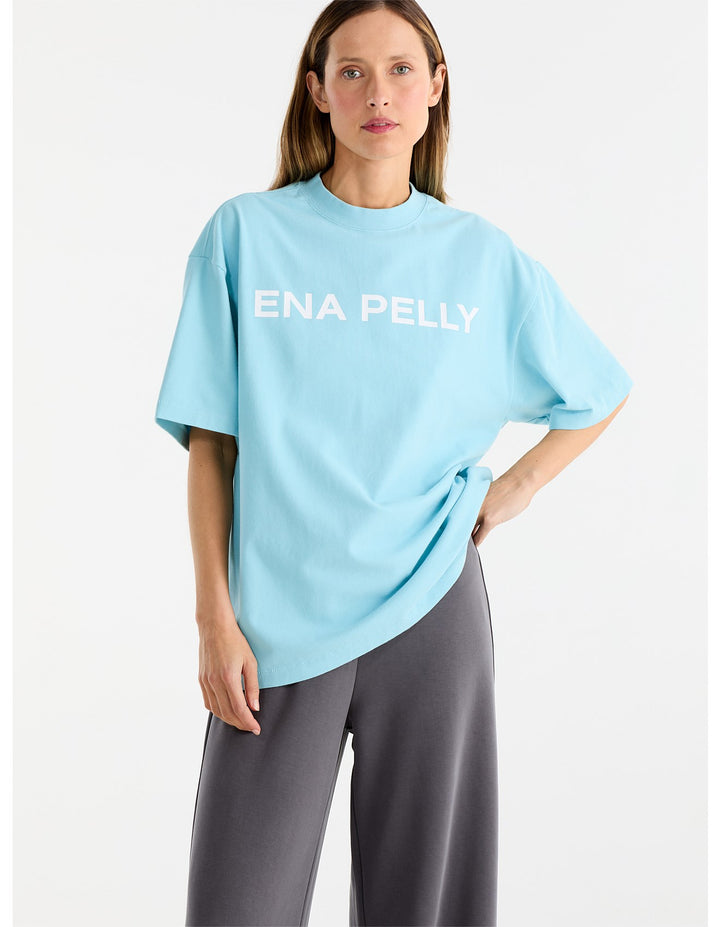 Chloe Oversized Tee | Clear Blue