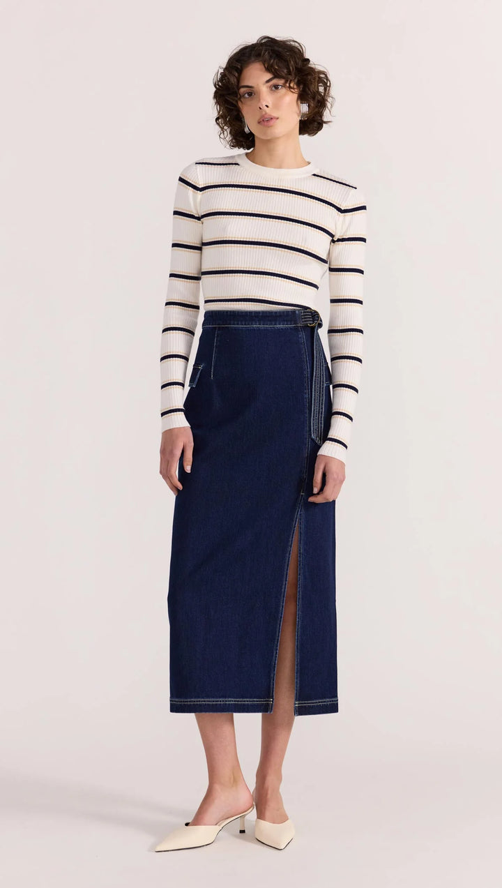 Camille Stripe Knit Top