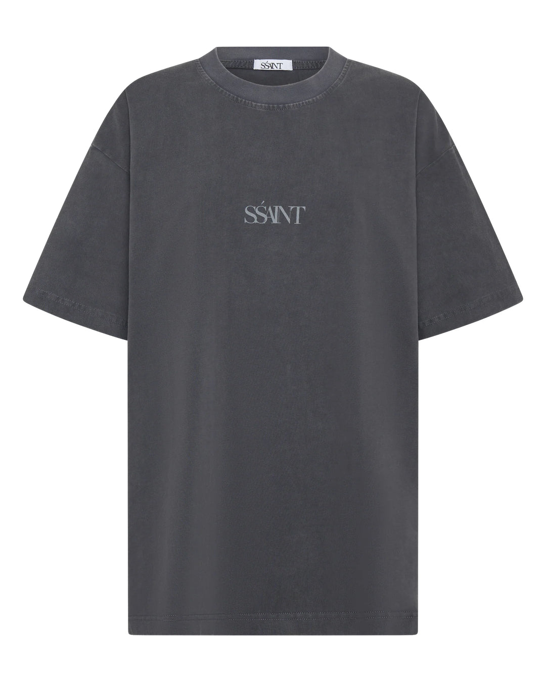 NO VACANCY TEE | Acid Wash Charcoal