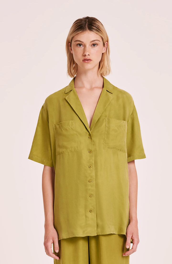 Lucia Cupro Shirt | Pickle