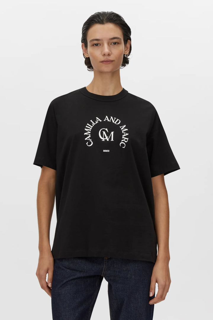 Karine Graphic Tee | Black