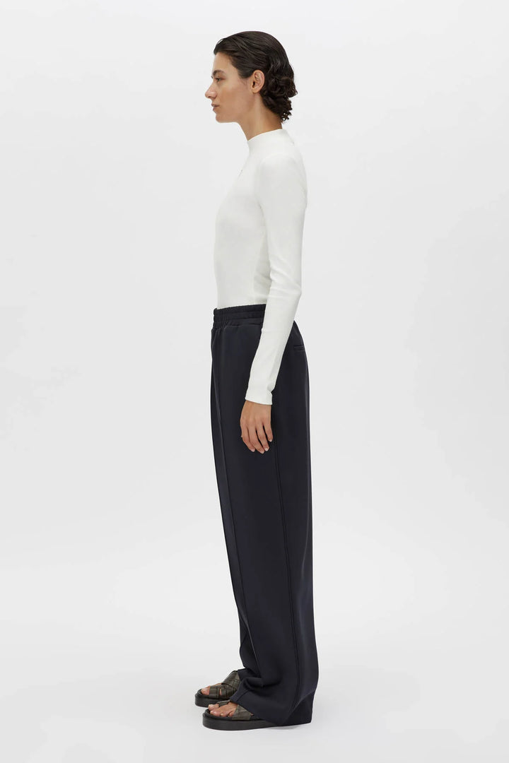 Nora Rib Long Sleeve Top | Soft White