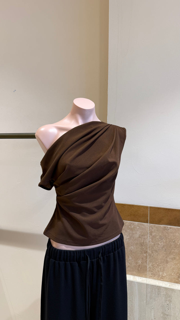 AYLA TOP | Chocolate