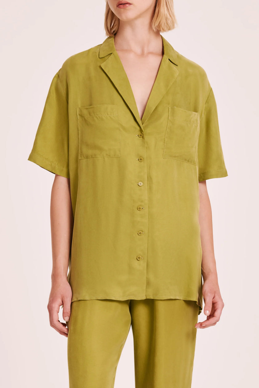 Lucia Cupro Shirt | Pickle