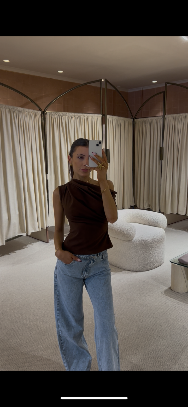 AYLA TOP | Chocolate