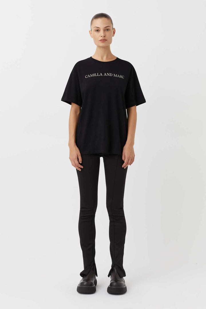 Asher Tee | Black + Stone