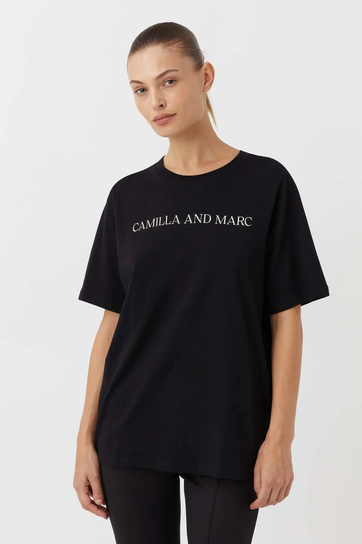Asher Tee | Black + Stone