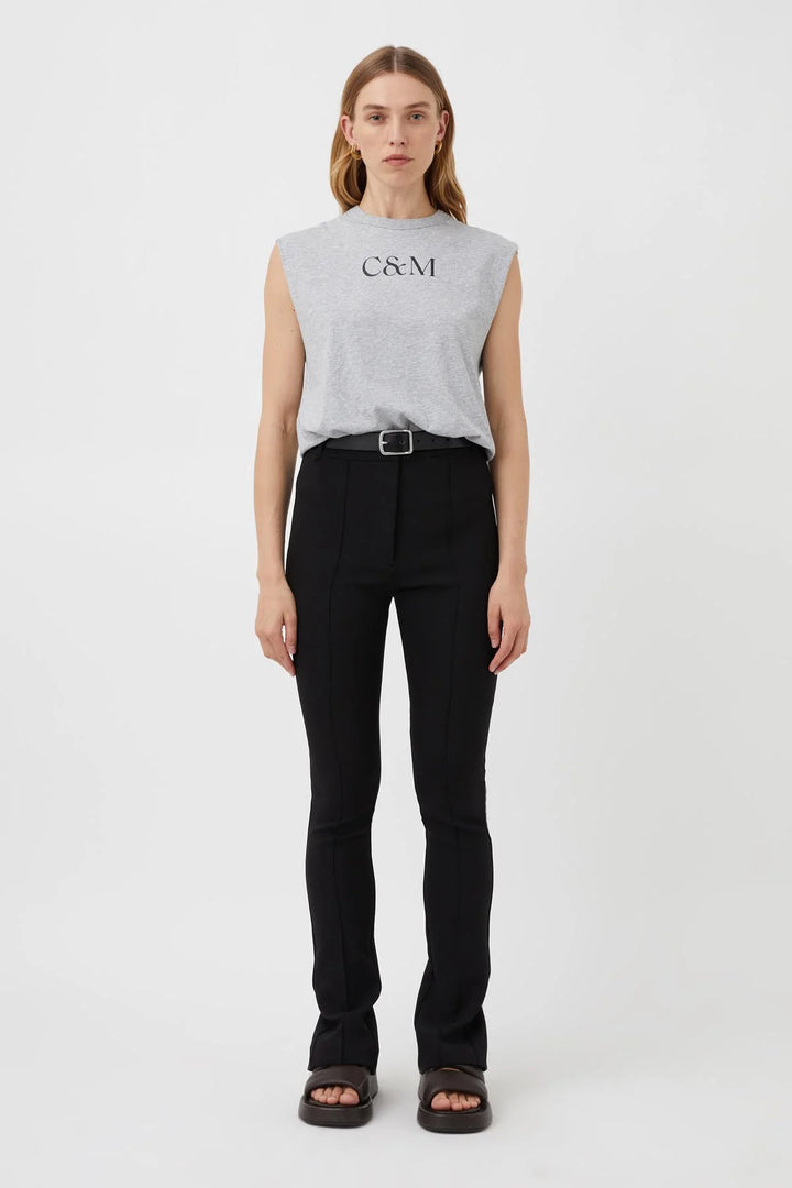 Huntington C&M Tank | Grey W Black