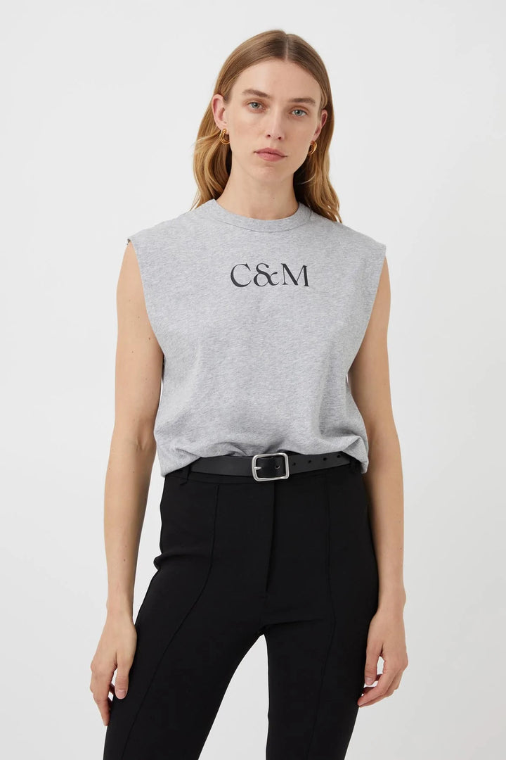 Huntington C&M Tank | Grey W Black