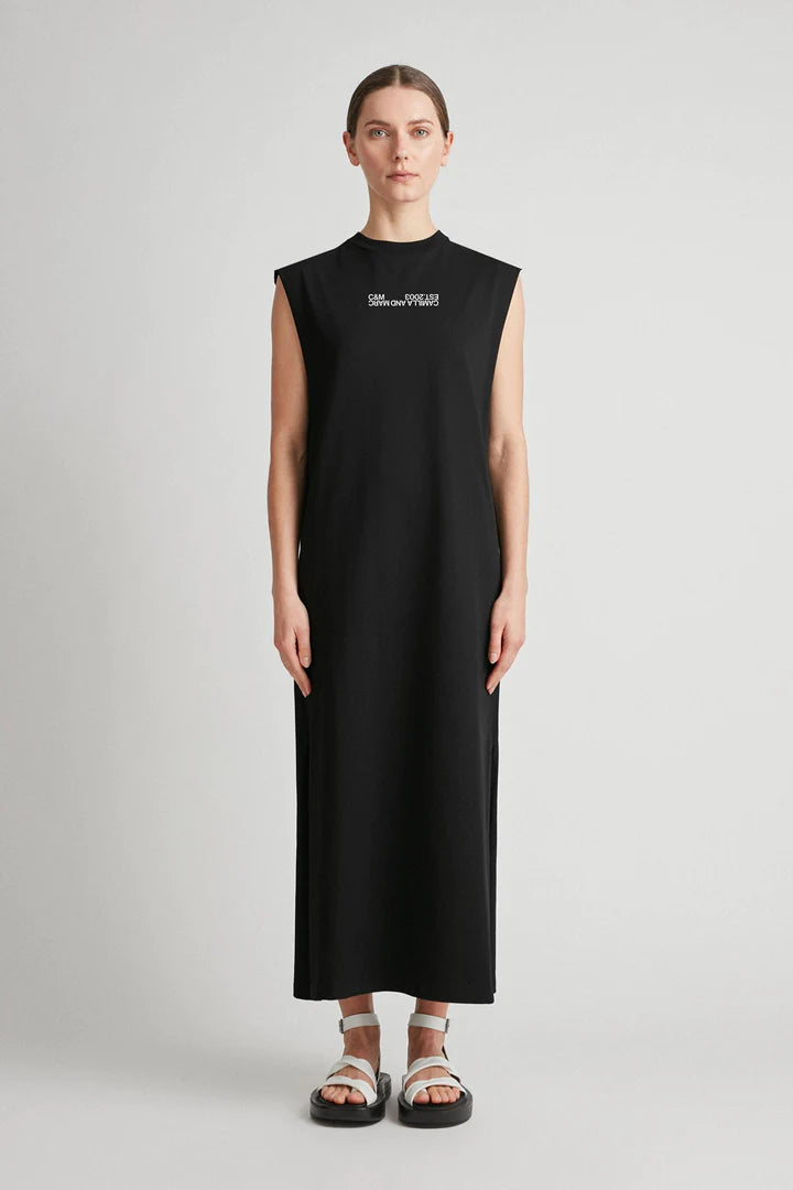 Emery Logo Tank Dress | Black