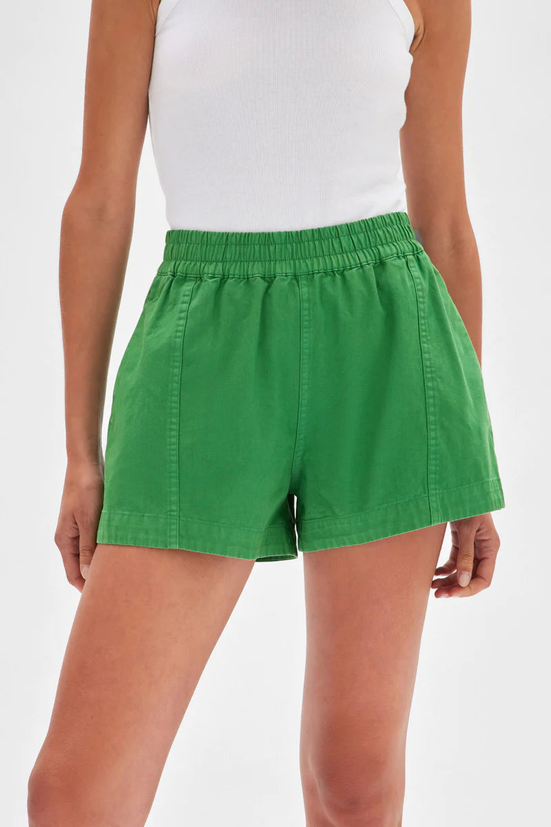 Maia Twill Short | Bermuda Green