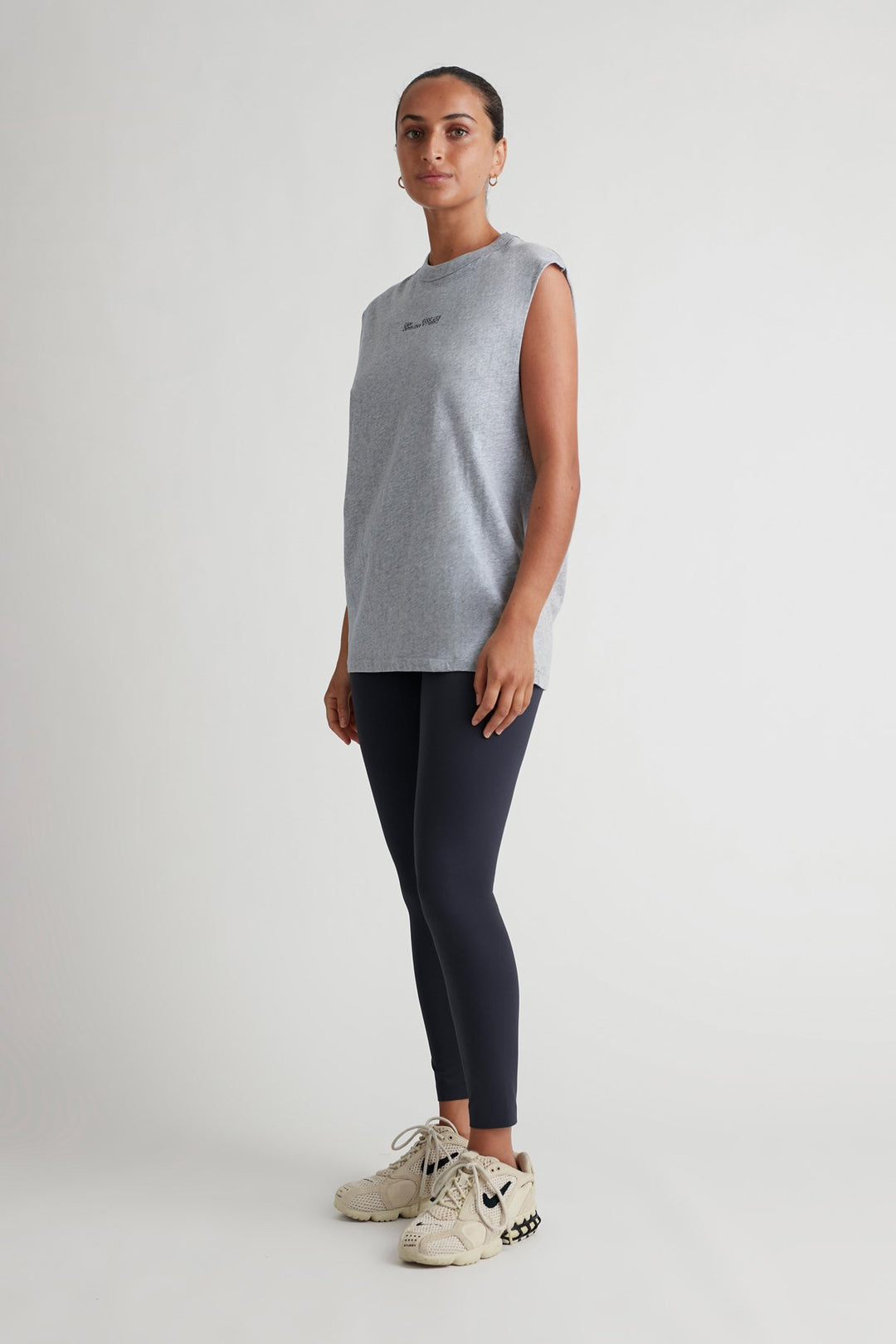 Harrison Sleeveless Tank | Grey Marle