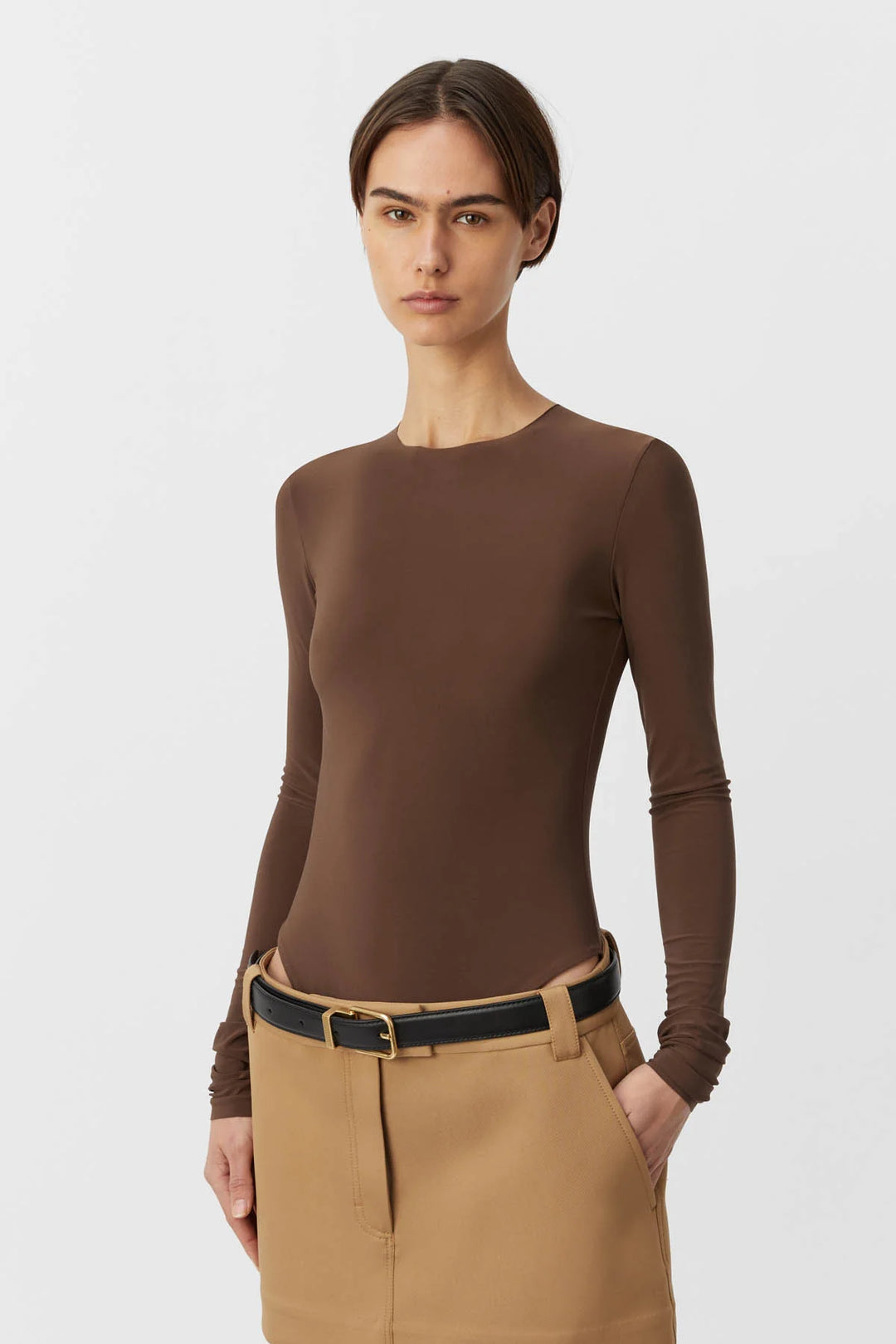 Saint Long Sleeve Top | Milk Chocolate