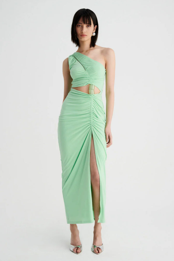 Theta Rouched Midi Dress | Apple