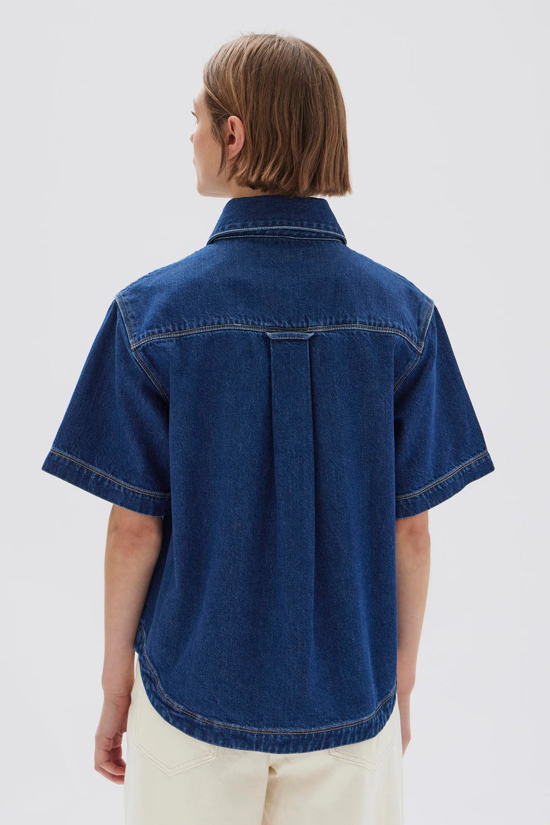 Marlow Boxy Denim Shirt | Heritage Blue