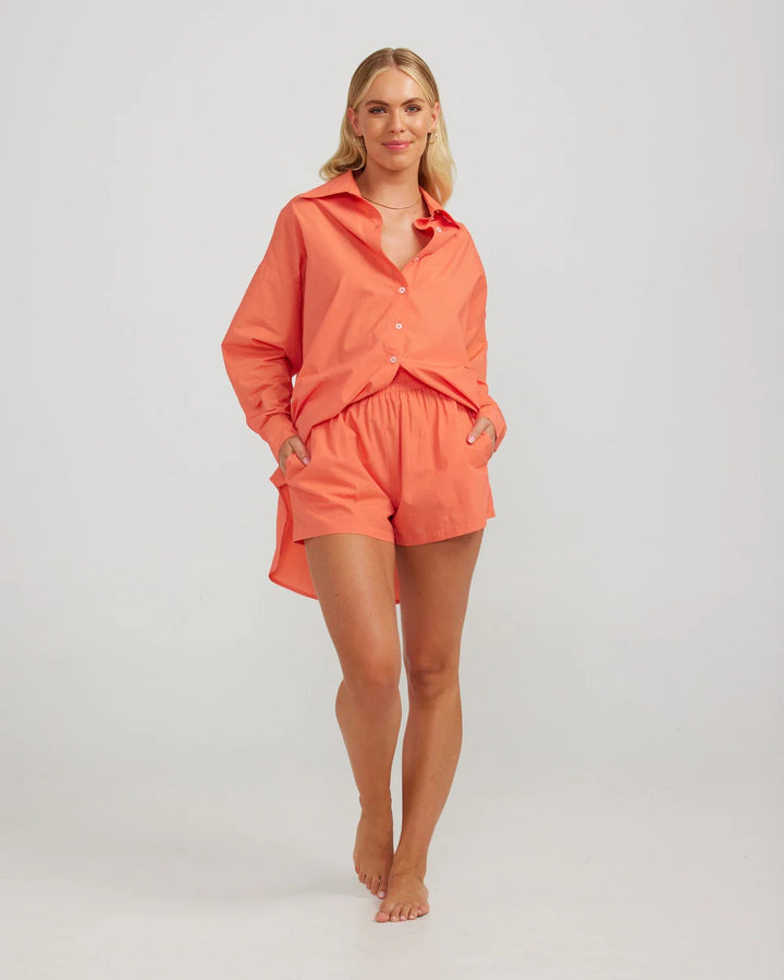 Maple Shirt | Coral