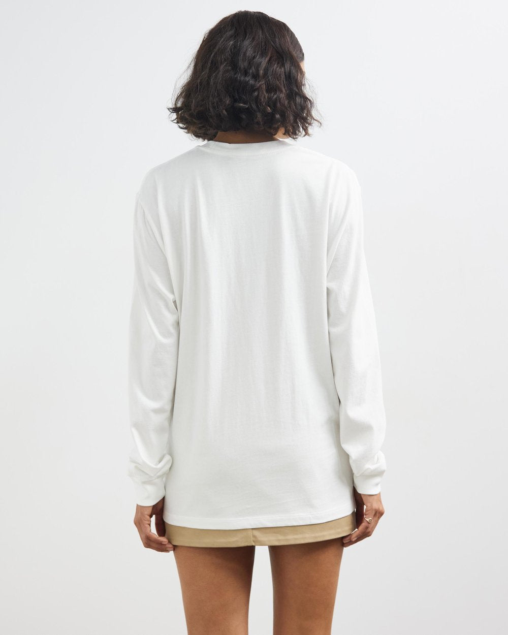 Tinsley Long Sleeve | Soft White w Poppy