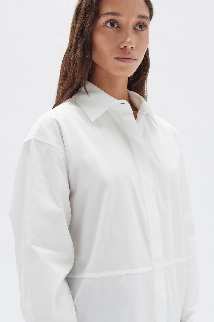 Astrid Cotton Poplin Shirt | White