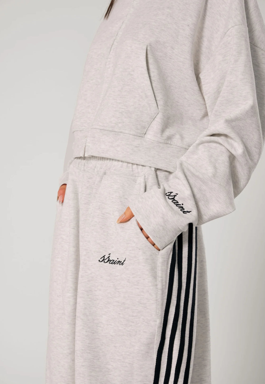 SŚAINT Barrel Pants | Grey