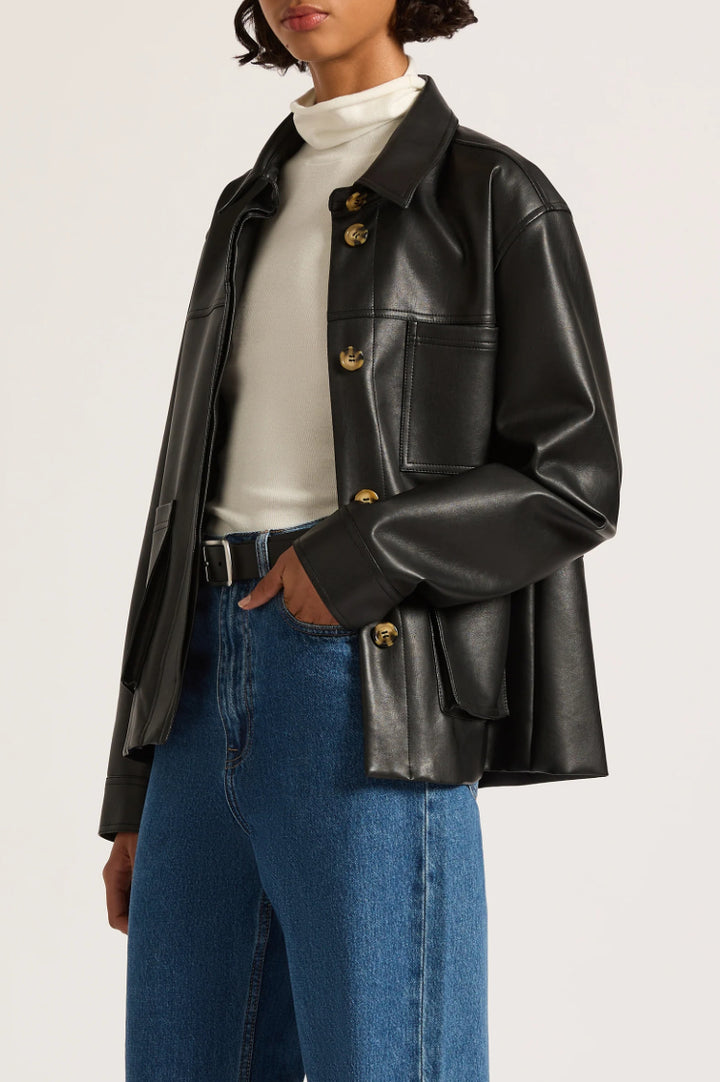 Telsey Faux Leather Jacket