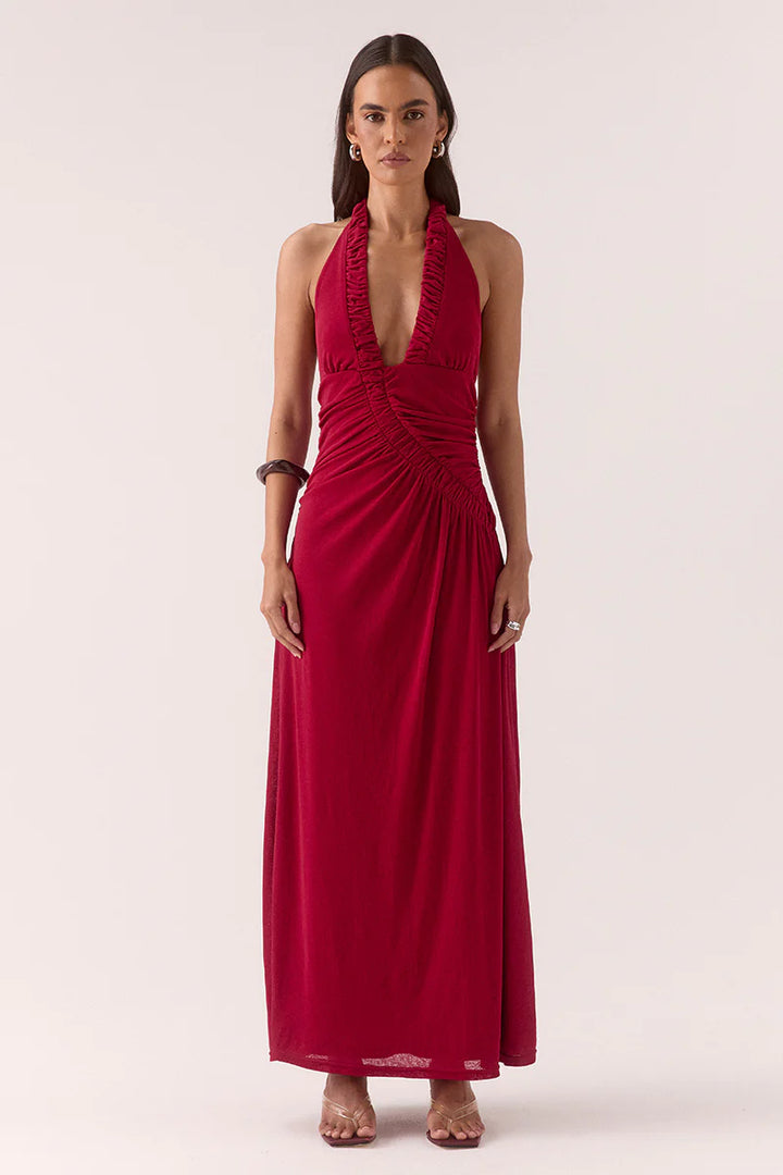 Alora Maxi Dress Raspberry