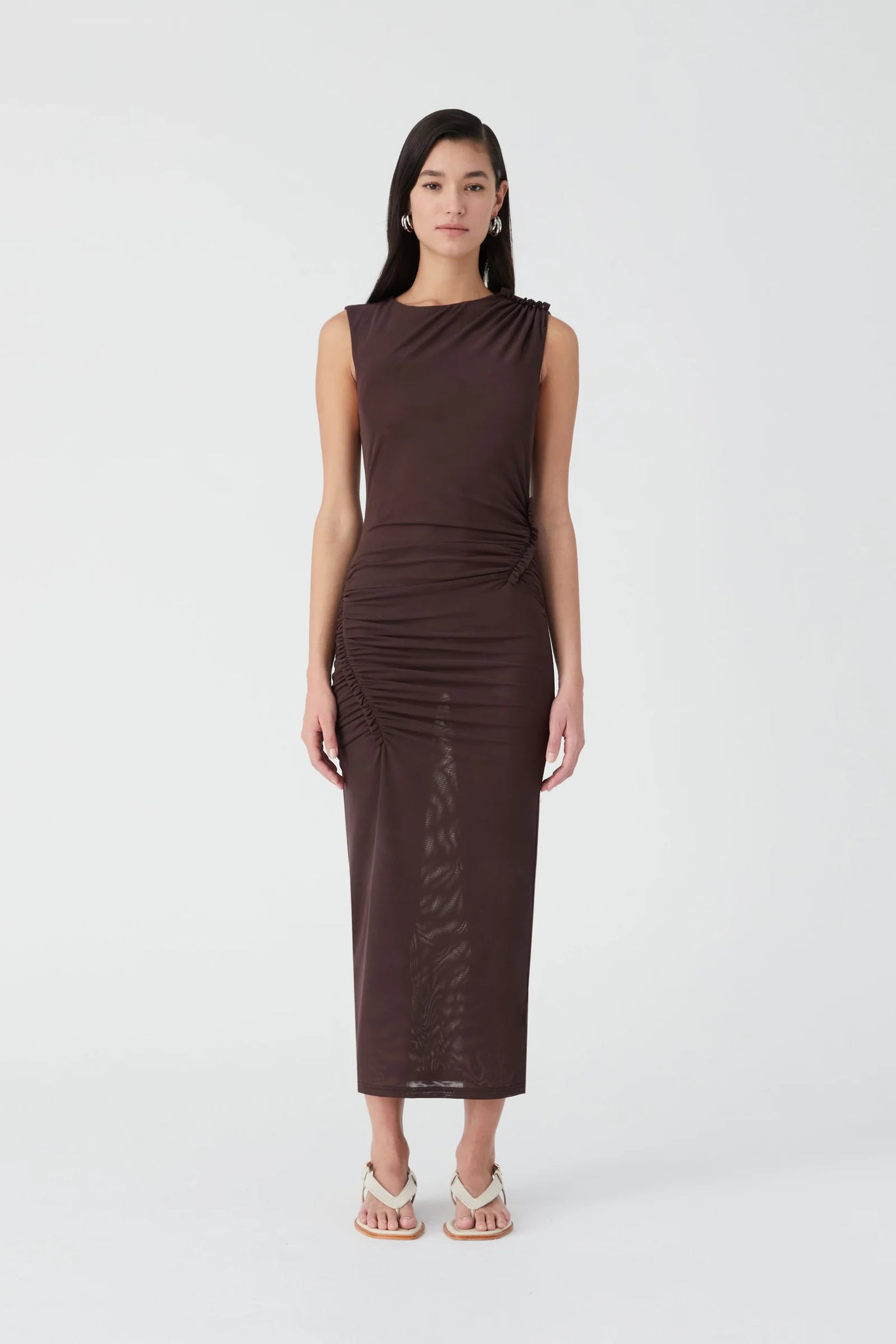 Knox Midi Dress | Dark Chocolate