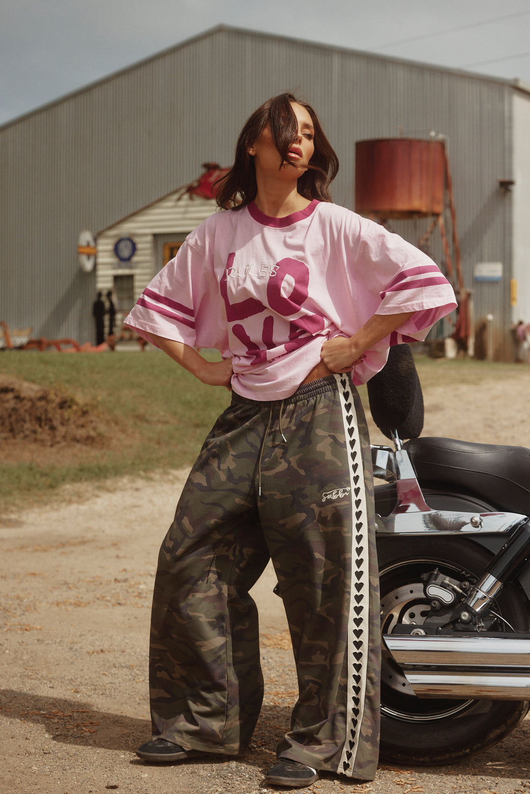 The Very Oversized Love Revolution Tee | Pink
