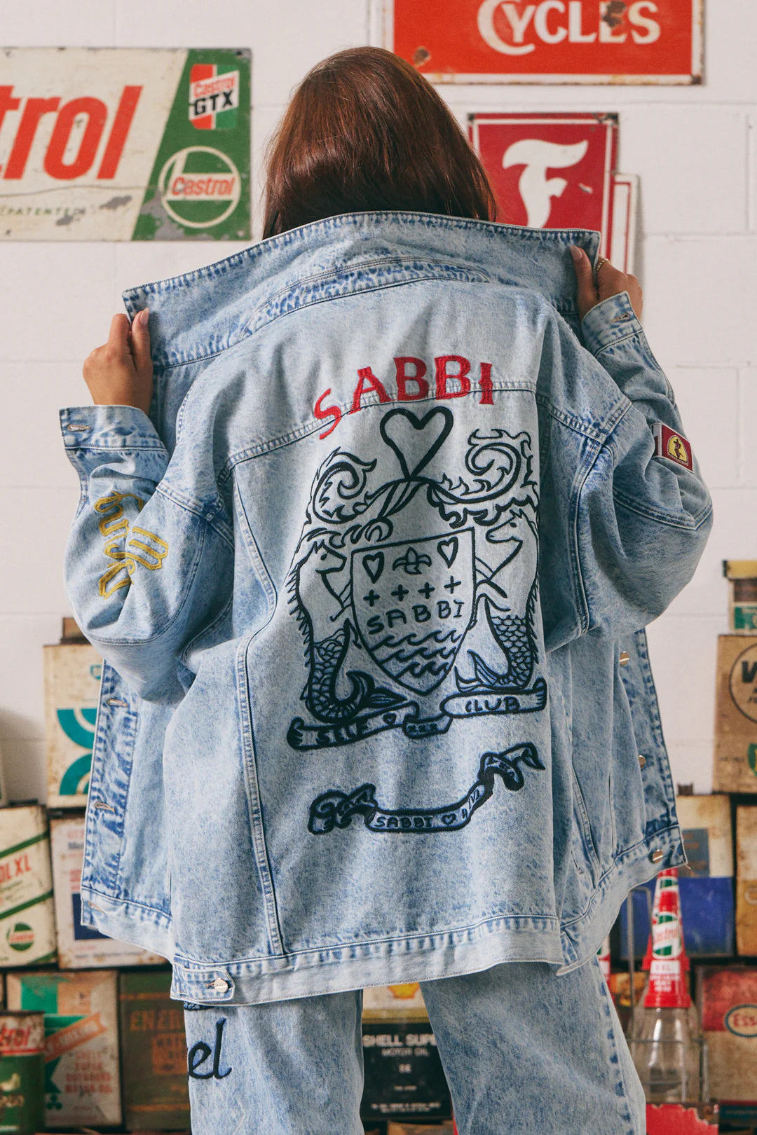 THE MERMAID RACING DENIM JACKET