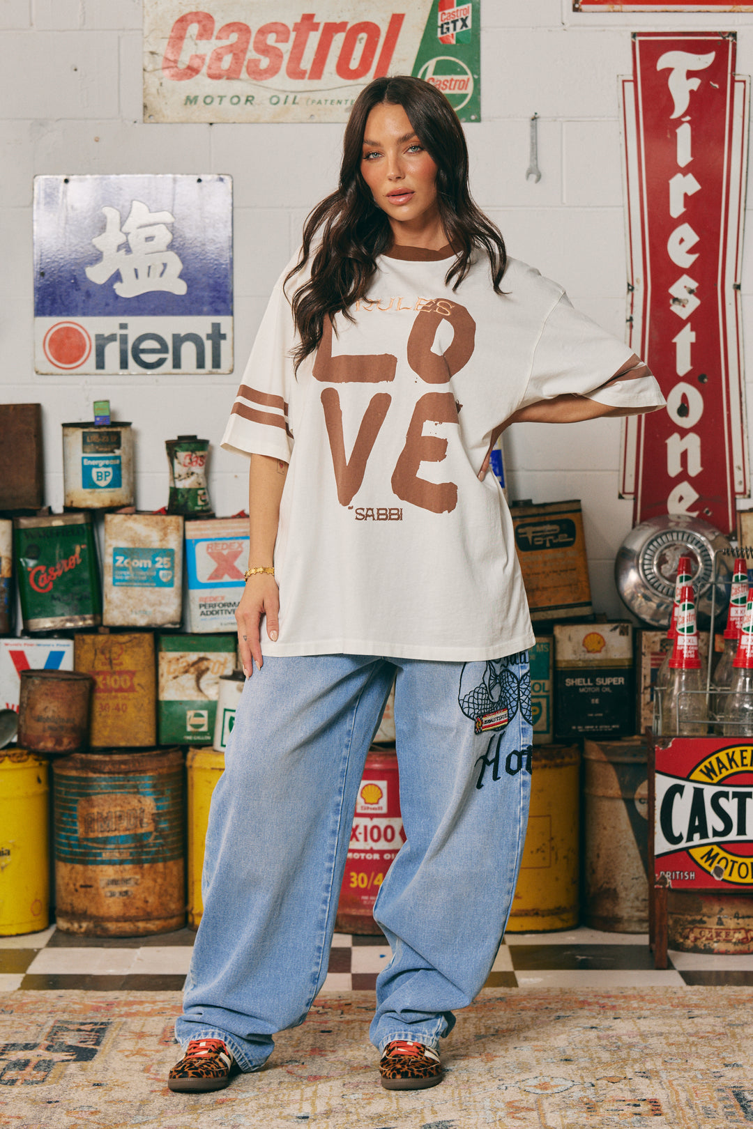 The Very Oversized Loved Revolution Tee | Creme