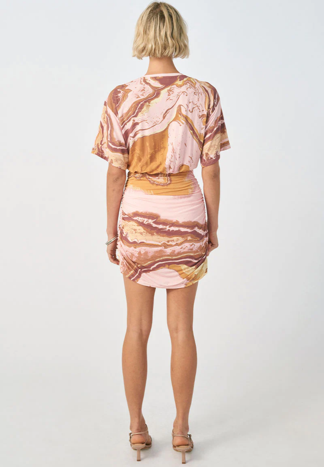 Molten Mini Dress | Pink