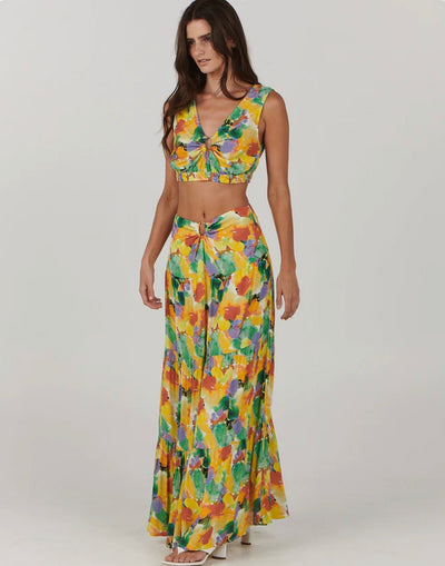 Cheyenne Maxi Skirt | Floral Tango