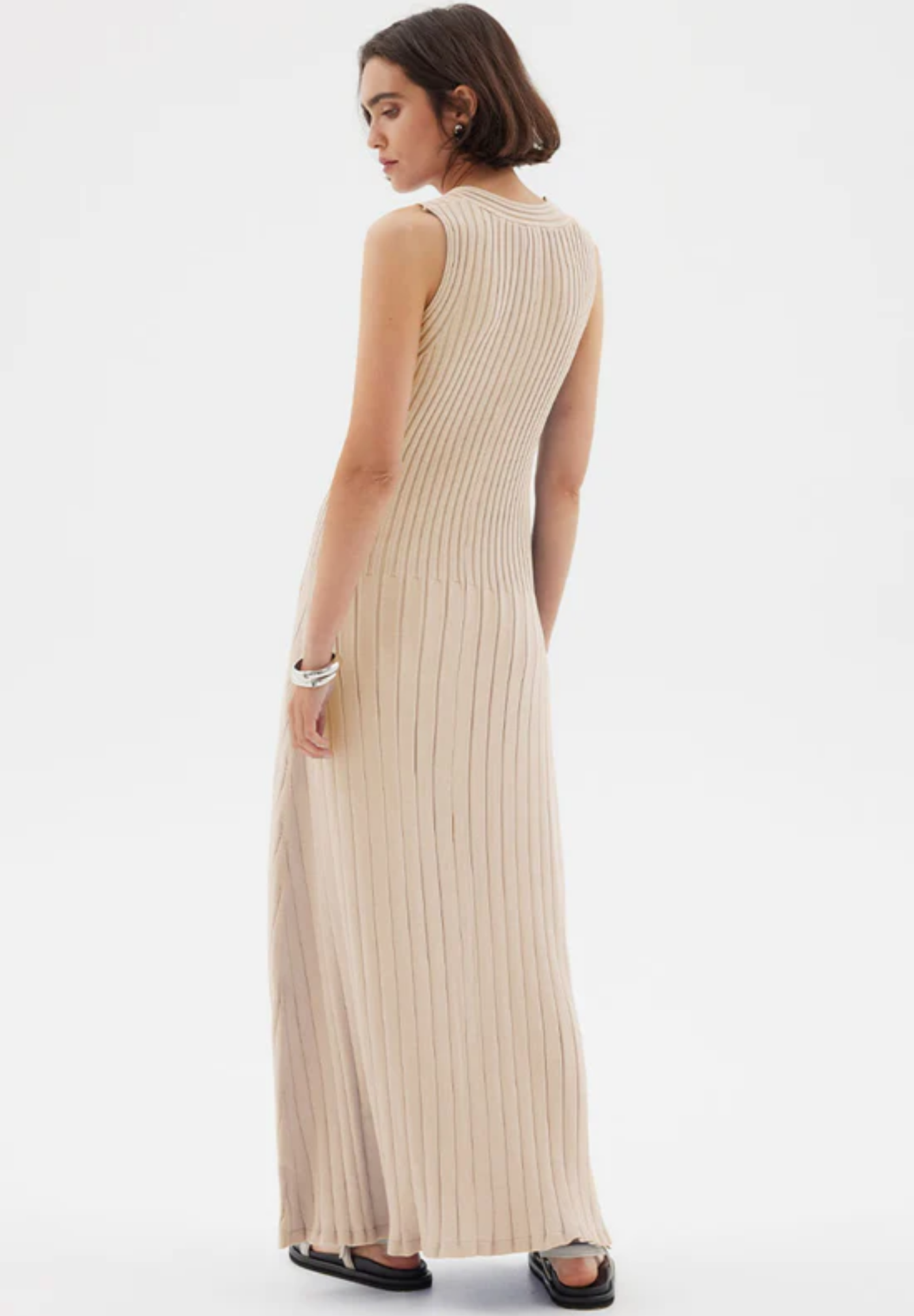 Laced Midi Dress | Natural