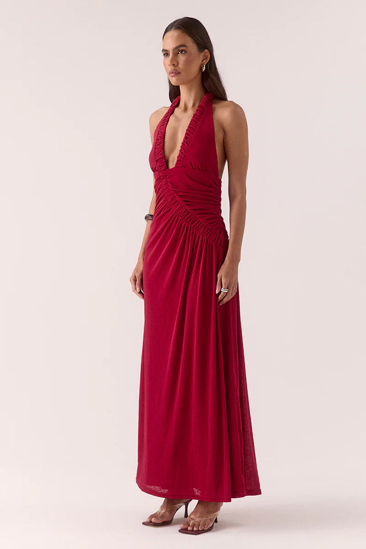 Alora Maxi Dress Raspberry