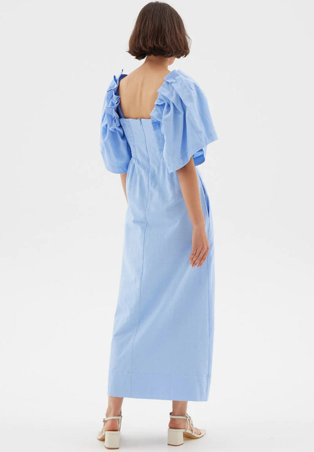 Origami Midi Dress | Serene Blue