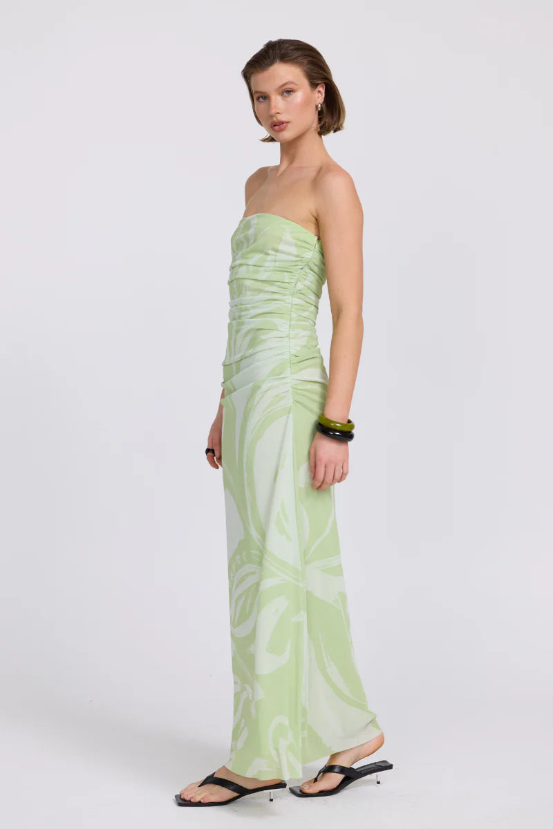 Flora Strapless Dress | Aloe