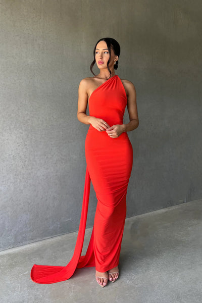 Constantina Dress | Tangerine